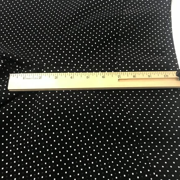 CAbi #5175 Polka Dot Black Trousers Womens 6 Flat Front Skinny Leg Mid Rise - Picture 12 of 13